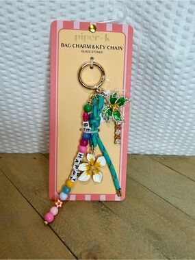Piper•k Multicolor Beaded Bag Charm/Keychain